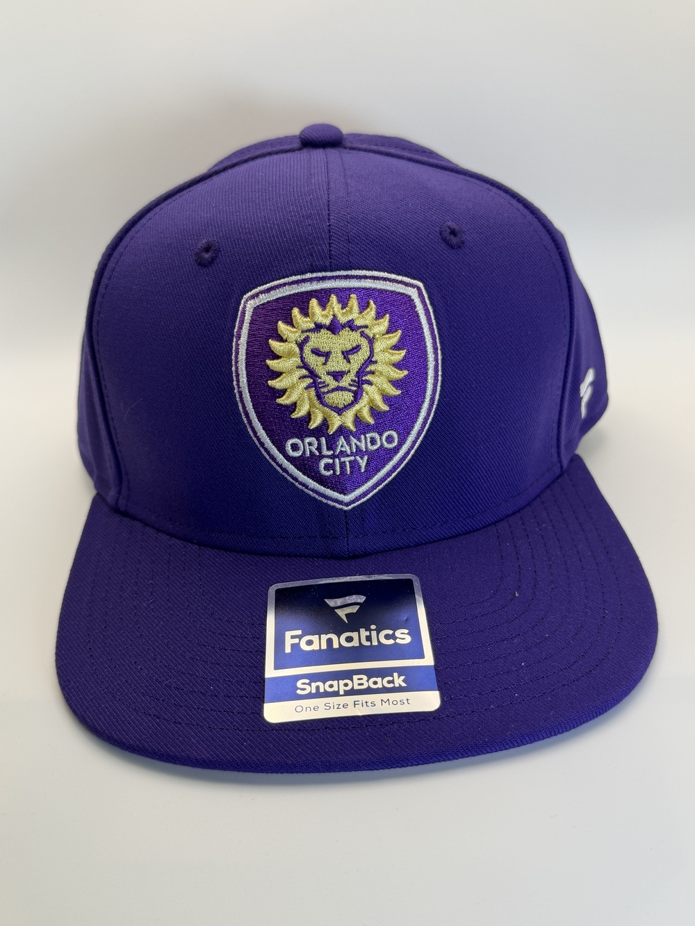 Orlando City Fanatics Purple Snapback Hat Adjustable One Size Fits Most